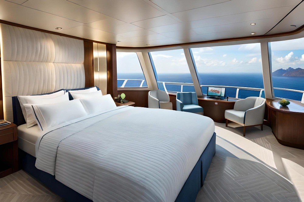 Clean cruise ship room