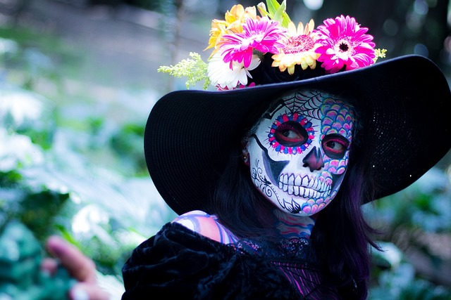 Day of the dead costume in Mexico