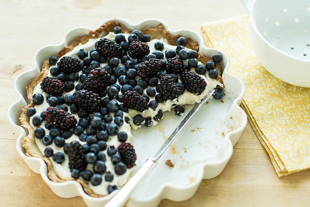 Eaten Blueberry and Blackberry Pie on a plate
