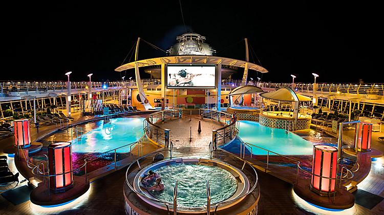 Pool amenity in Royal Caribbean Cruise Ship
