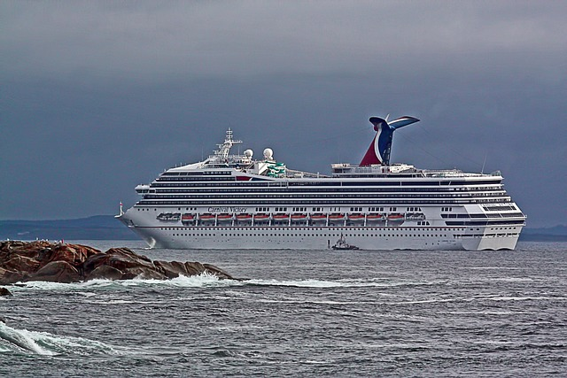 carnival victory beside rock formations