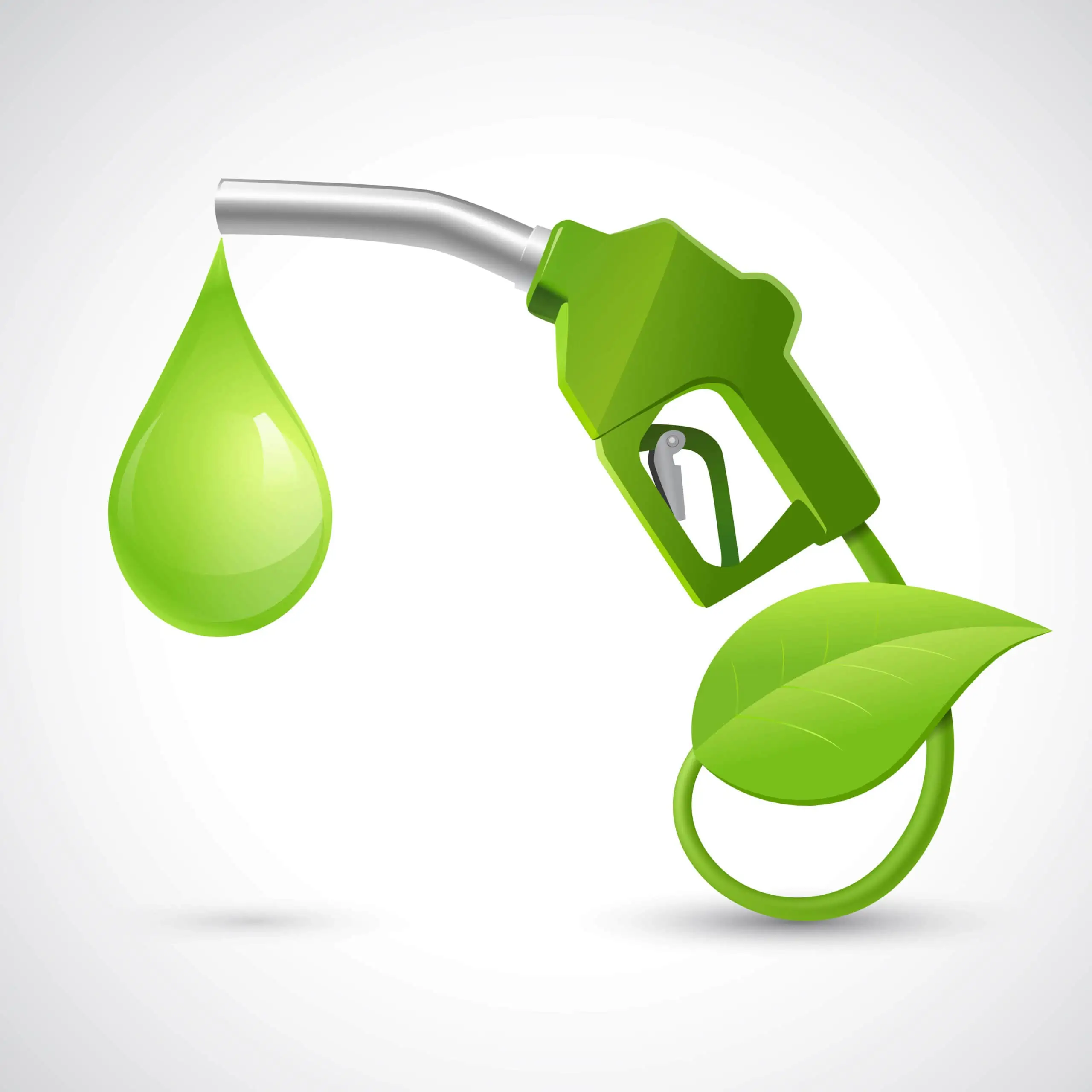 animation of a green gas pump
