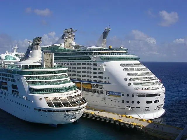 two big cruise ships in port